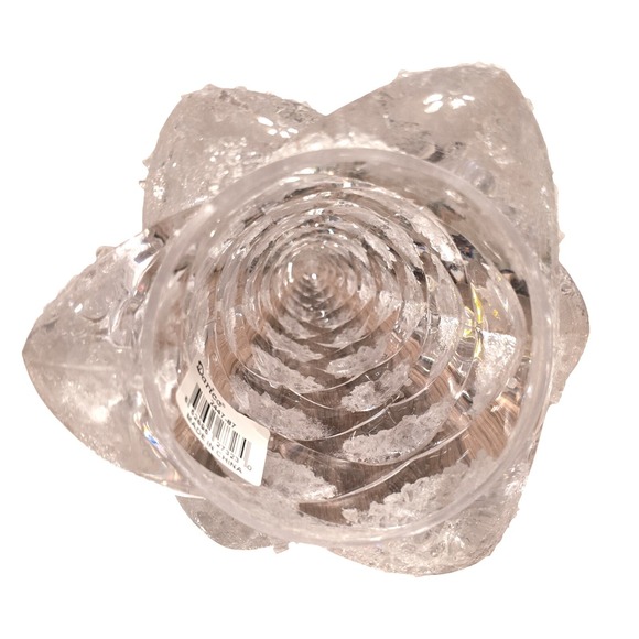 NWOT Darice Frosted Glass Snowman with Scarf and Hat with Christmas Tree Set - Picture 8 of 14